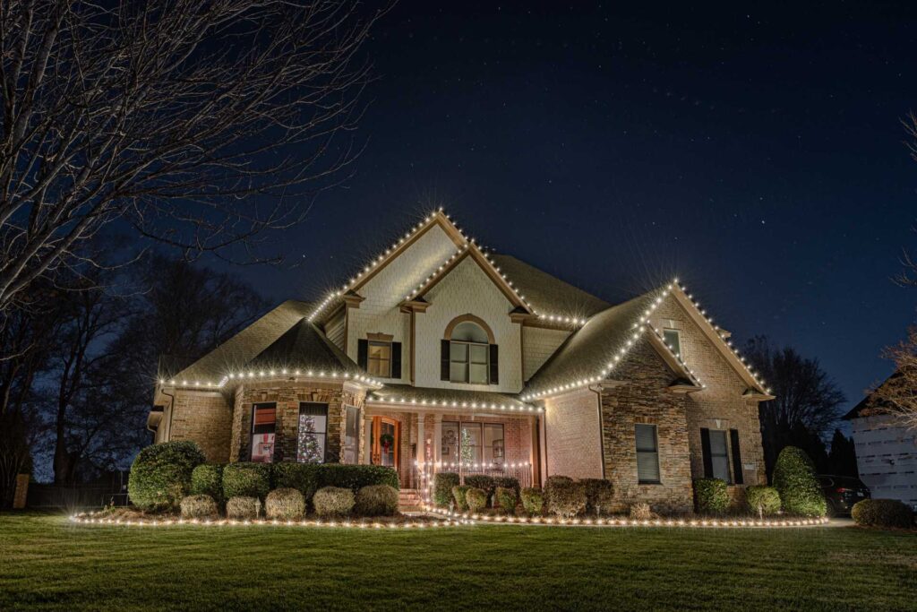 Decatur christmas light installation